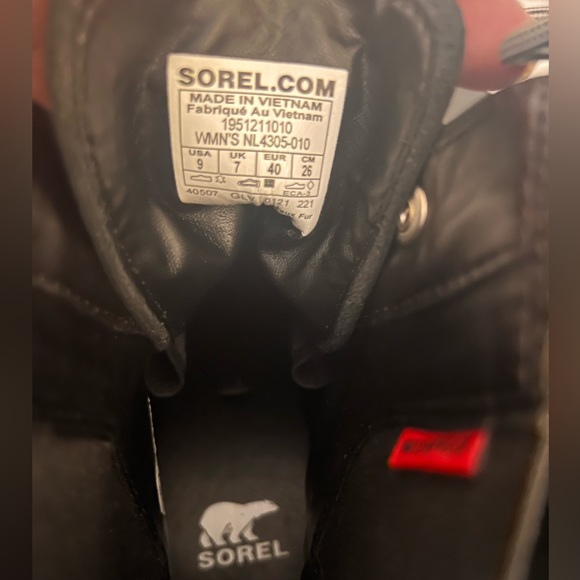 SOREL Lace Up Water Proof Bootie Size 9 NEW/Showroom Sample - Picture 7 of 10